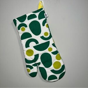 Tabitha Brown Green and Yellow Patterned Oven Mitt